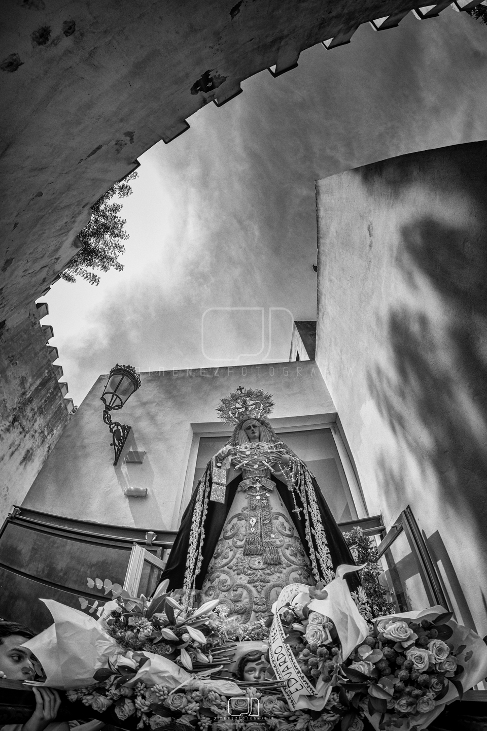 Virgen de los Dolores en la Plaza de abastos de Sanlúcar de Barrameda 